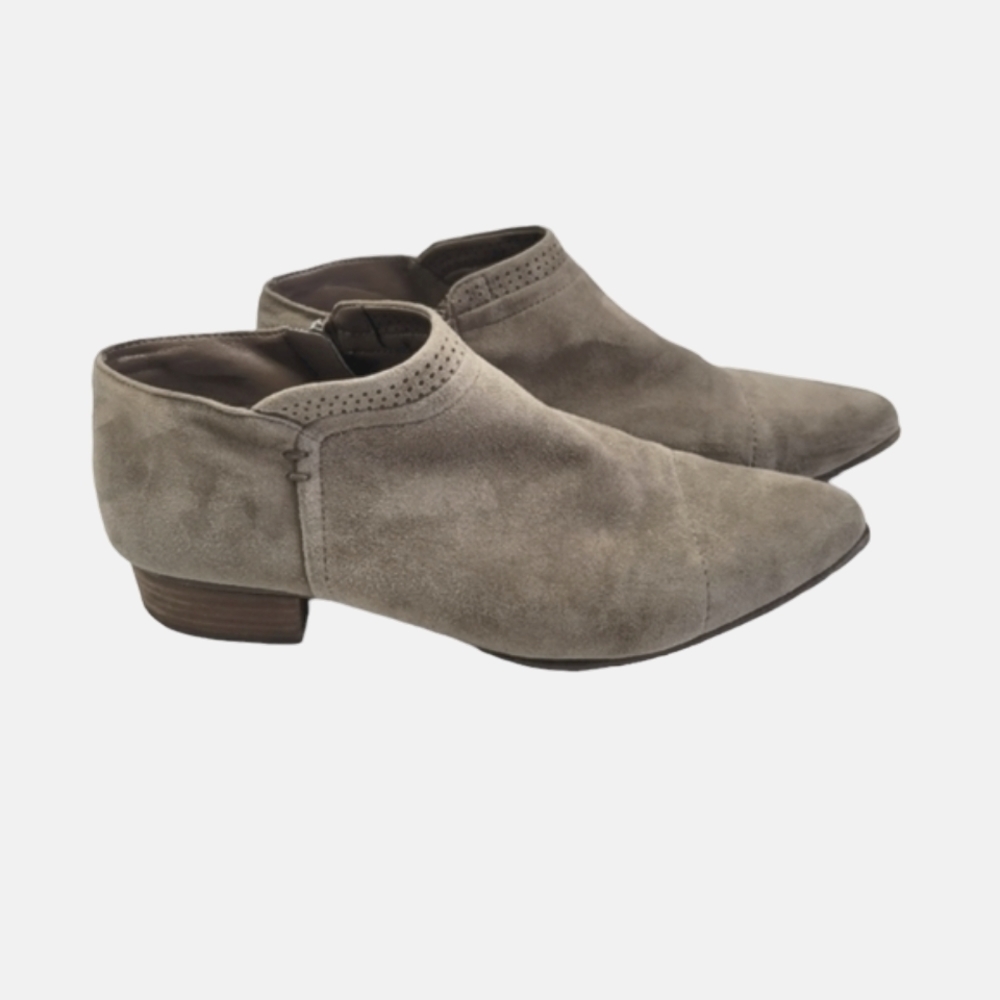 Vince Camuto Jannie Grey Suede Ankle Booties Size 9.5M